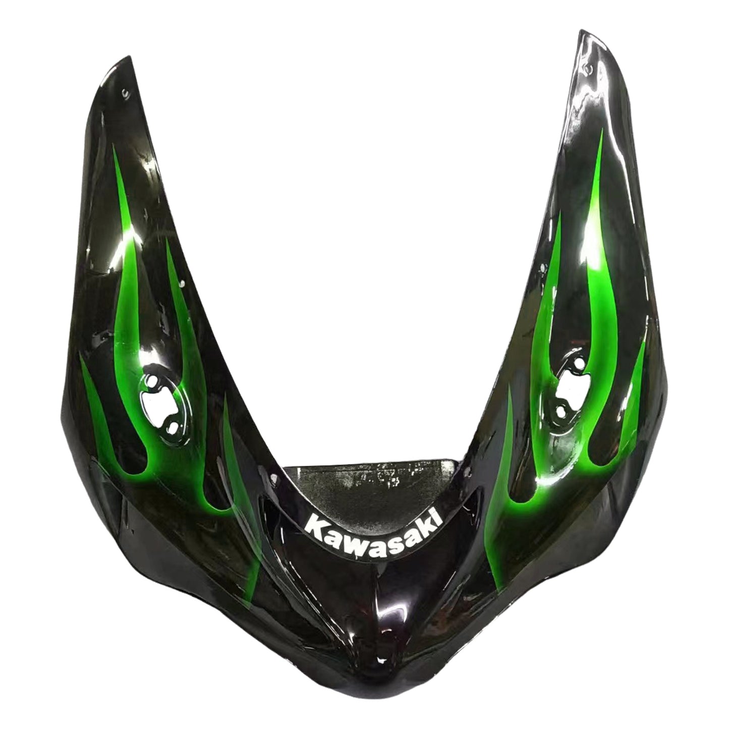 Amotopart 2005-2006 Kawasaki ZX6R 636 Kit de carénage vert et noir