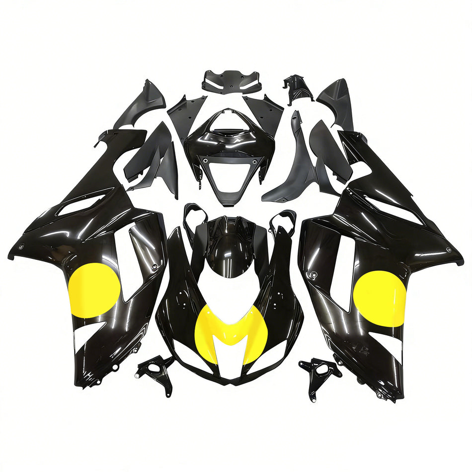 Amotopart 2007-2008 ZX6R Kawasaki Verkleidung Black Kit