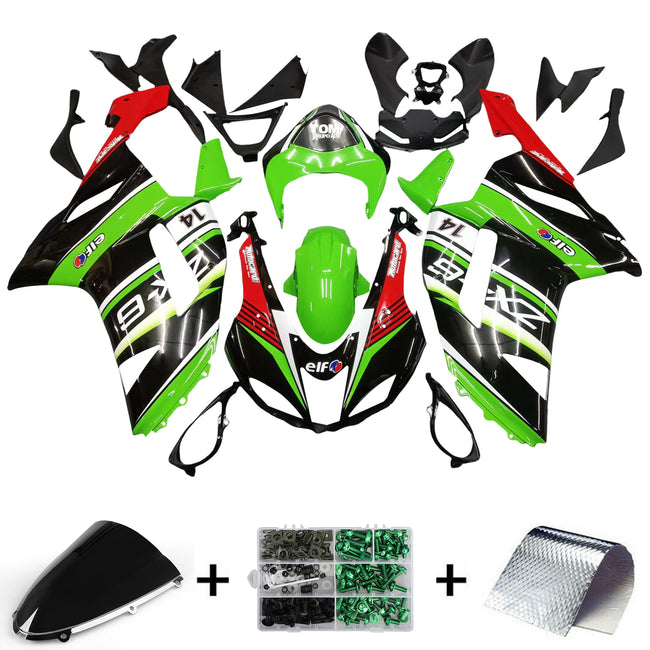 Amotopart Verkleidungsset für Kawasaki ZX6R 636 2007–2008, Karosserie, Kunststoff, ABS