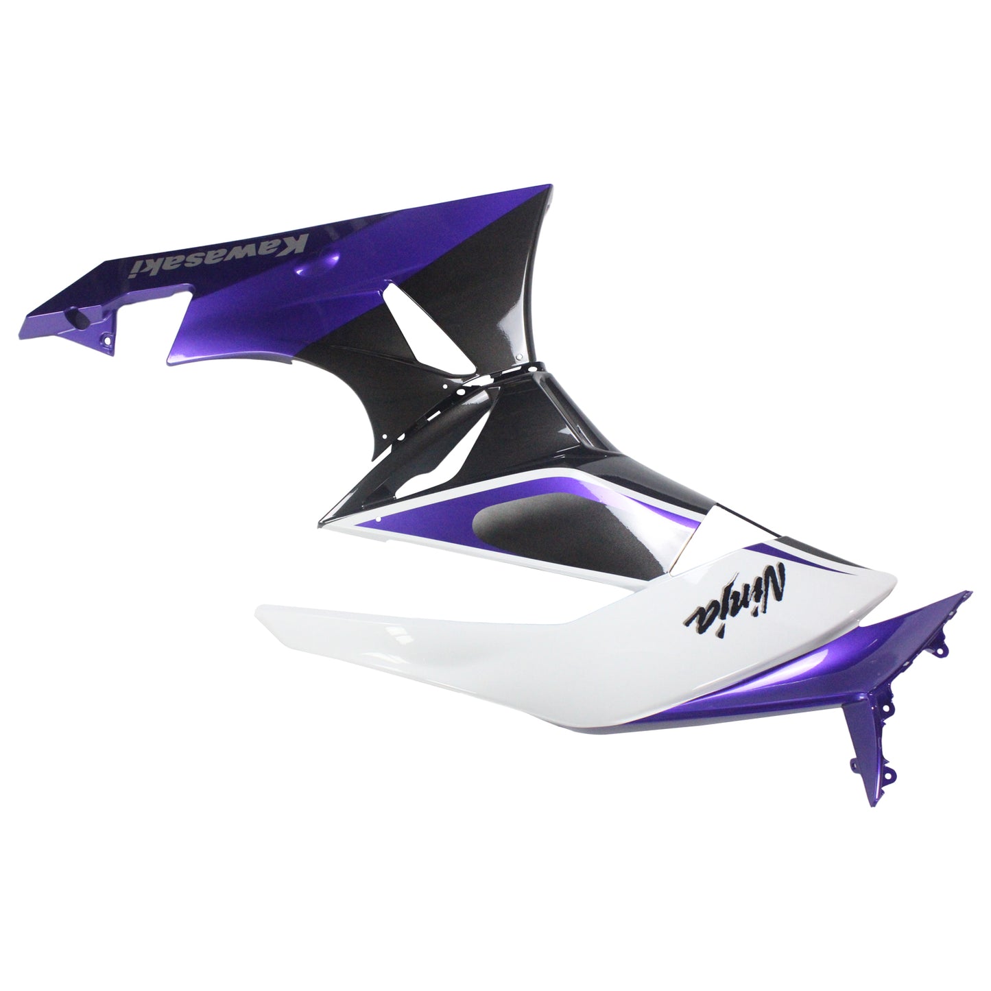 Amotopart Kawasaki 2009-2012 ZX6R 636 Kit Craignant Blanc Violet