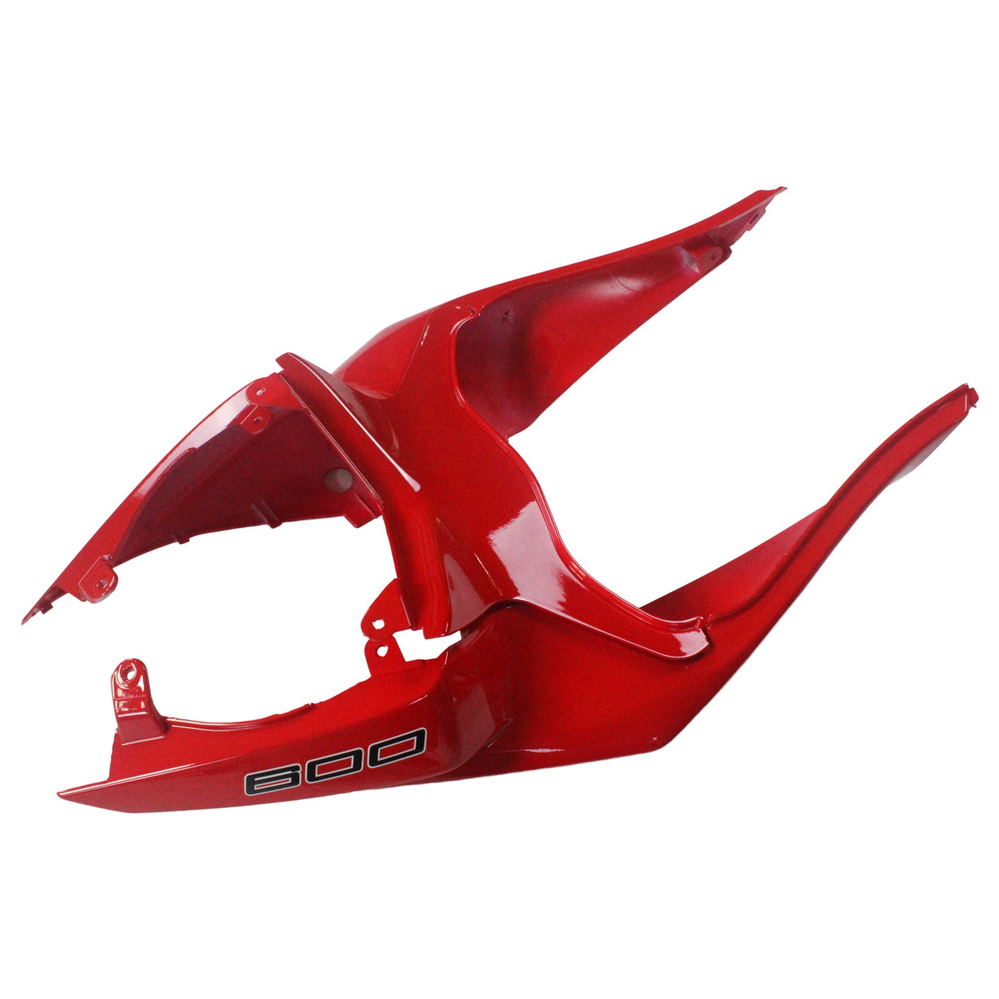 Amotopart Kawasaki 2009-2012 ZX6R 636 Red Mix Schwarzverkleidungskit