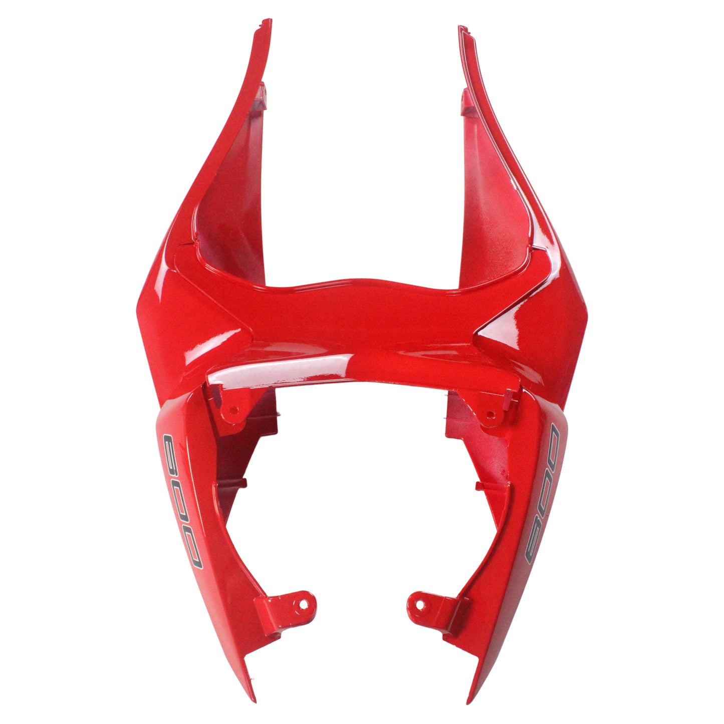 Amotopart Kawasaki 2009-2012 ZX6R 636 Red Mix Schwarzverkleidungskit