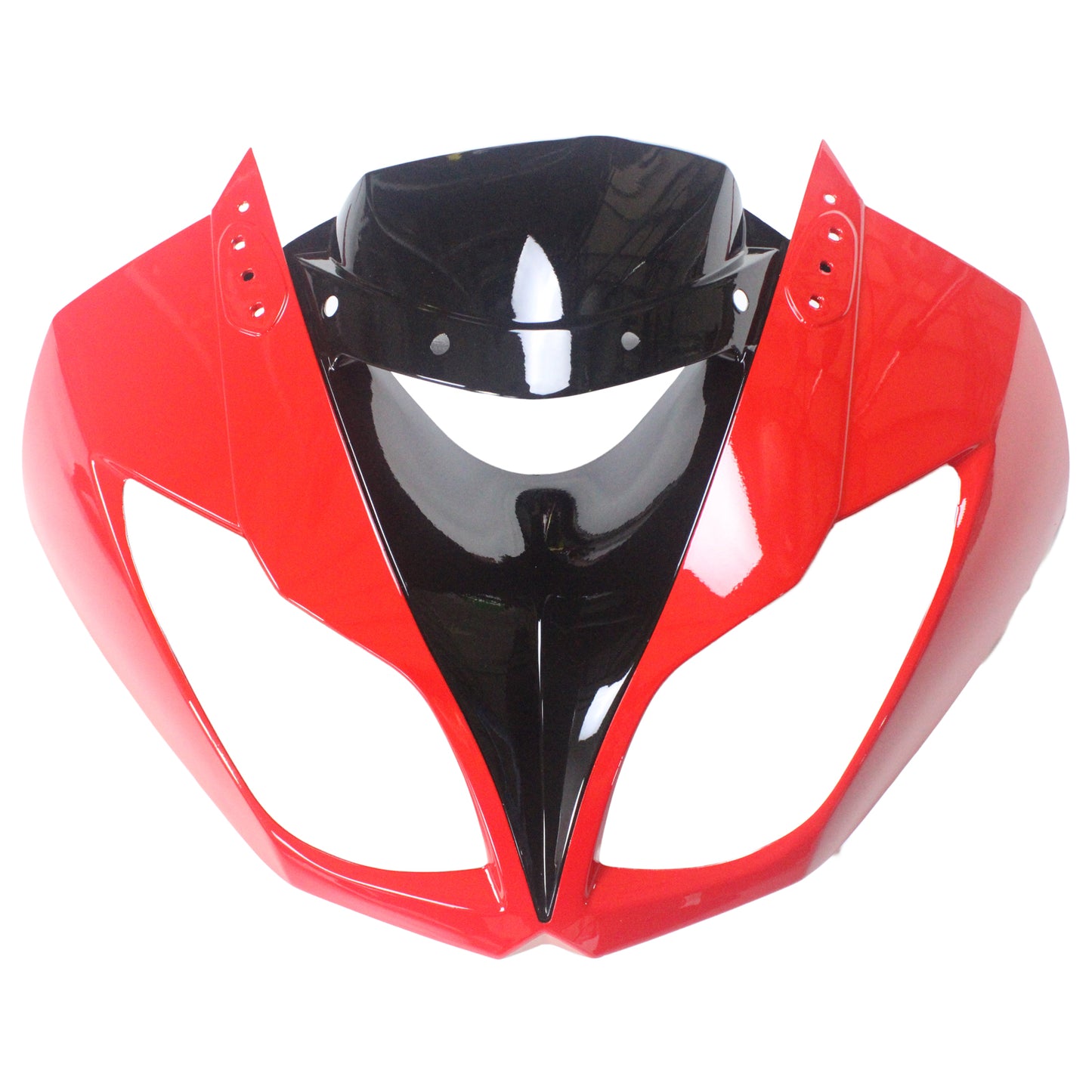 Amotopart Kawasaki 2009-2012 ZX6R 636 Red Mix Schwarzverkleidungskit