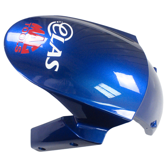 Amotopart Kawasaki 2009-2012 ZX6R 636 Blue Mix Schwarzverkleidungskit