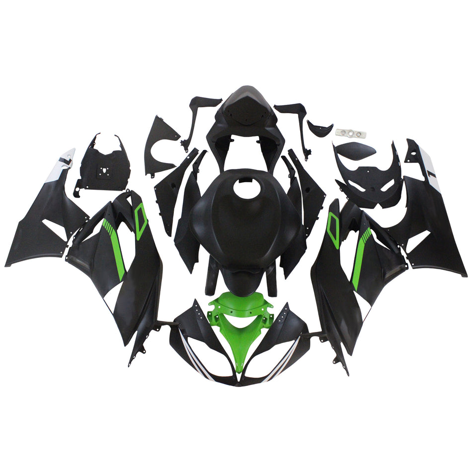 Amotopart Verkleidungsset für Kawasaki ZX6R 636 2009–2012, Karosserie, Kunststoff, ABS
