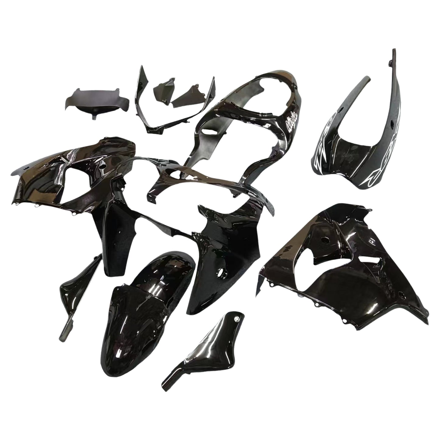 Amotopart 2000-2001 Kawasaki ZX9R Verkleidung Black Kit