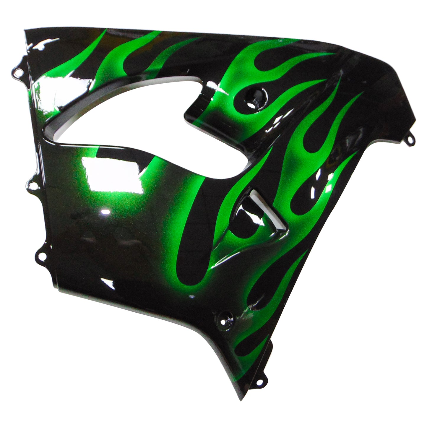 Amotopart Kawasaki ZX9R 2000-2001 Kit de carénage noir vert