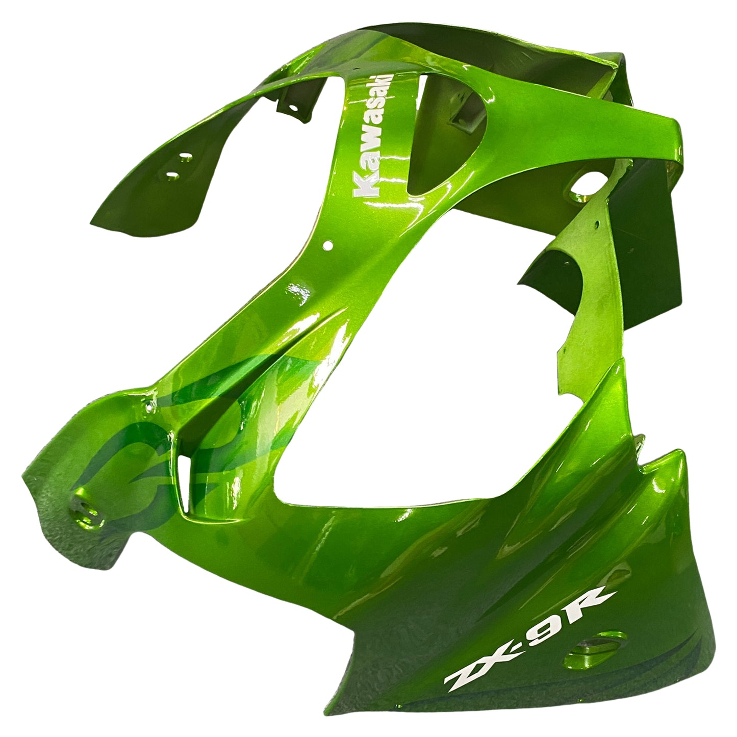 Amotopart Kawasaki ZX9R 2000-2001 Gloss Green Fearing Kit