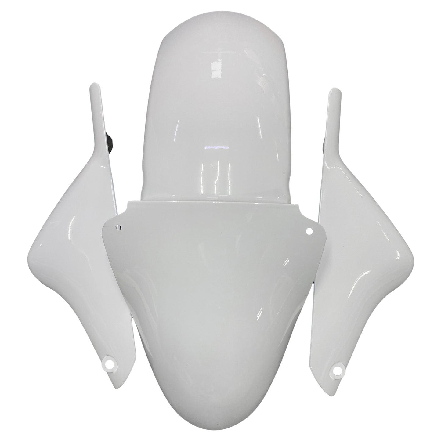 Amotopart Kawasaki ZX9R 2000-2001 Kit de carénage blanc argenté