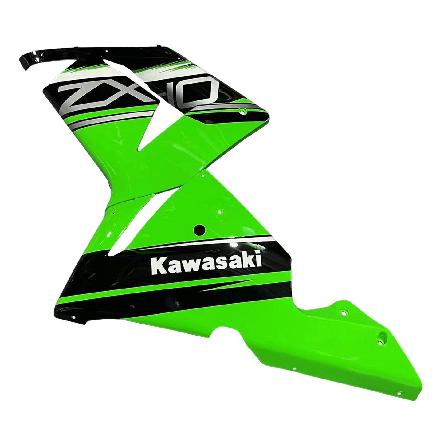 Amotopart Kawasaki 2004-2005 ZX10R Green Black Abzugskit