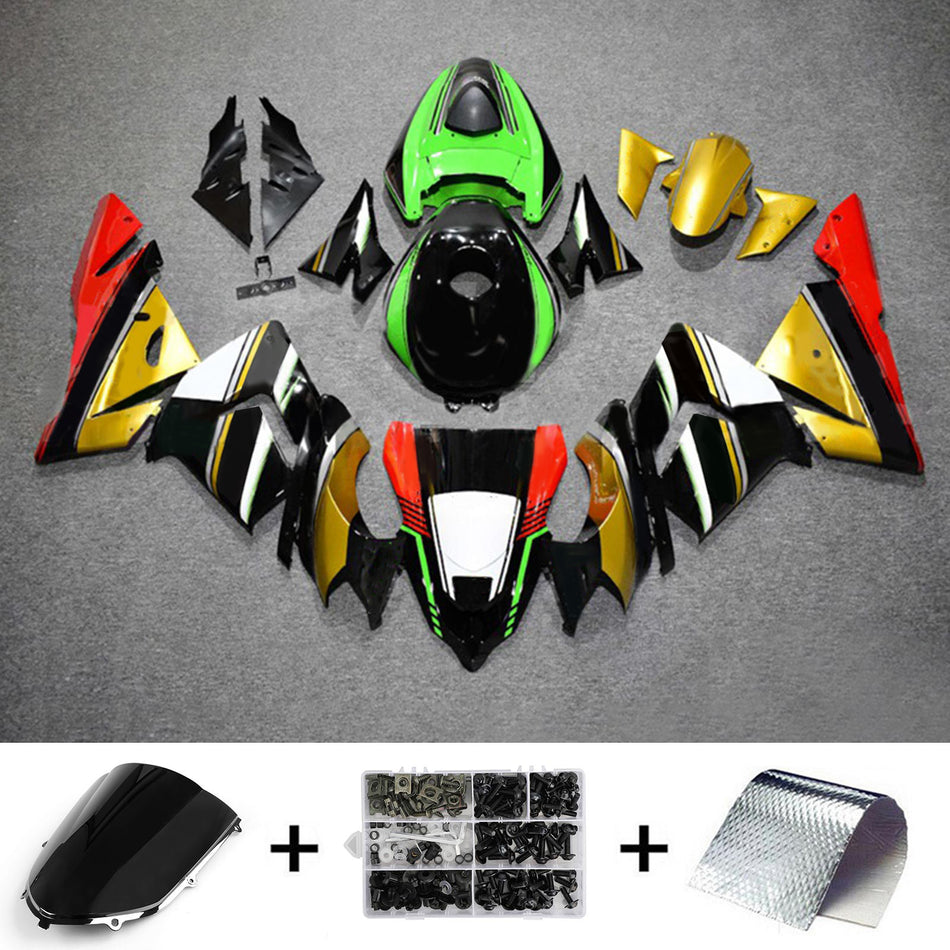 Amotopart Verkleidungsset für Kawasaki ZX10R 2004–2005, Karosserie, Kunststoff, ABS