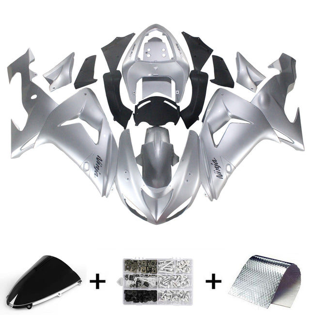 Amotopart Kawasaki ZX10R 2006-2007 Kit gâchette argent