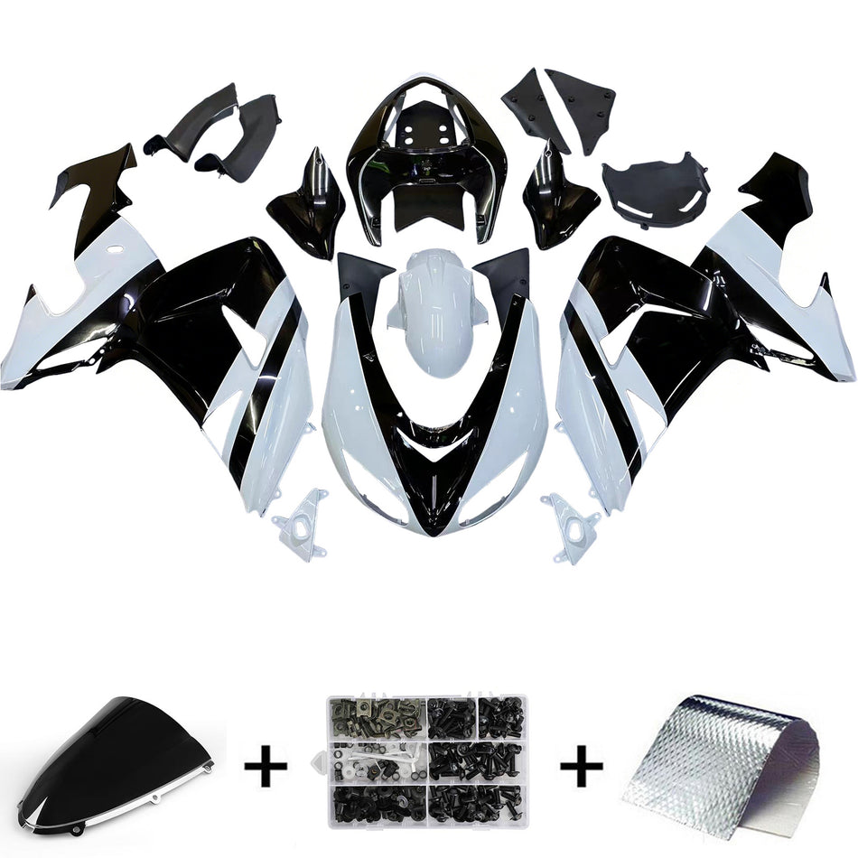 Amotopart Verkleidungsset für Kawasaki ZX10R 2006–2007, Karosserie, Kunststoff, ABS