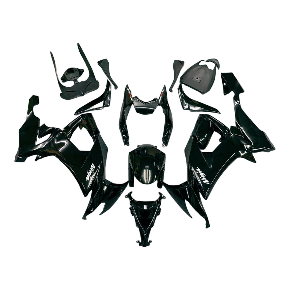 Amotopart Kawasaki ZX10R 2008-2010 Kit de carénage noir brillant