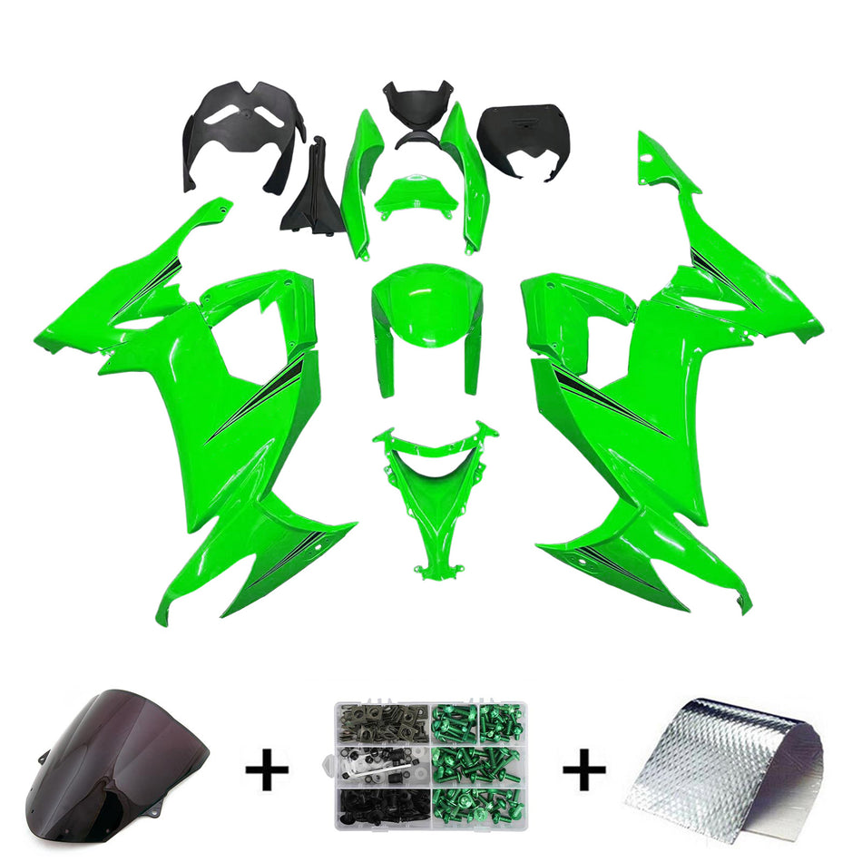 Amotopart Verkleidungsset für Kawasaki ZX10R 2008–2010, Karosserie, Kunststoff, ABS