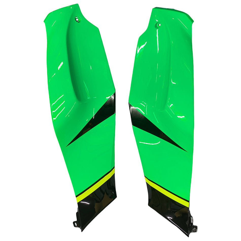 Amotopart Kawasaki ZX10R 2011-2015 Kit de carénage Noir Vert Blanc