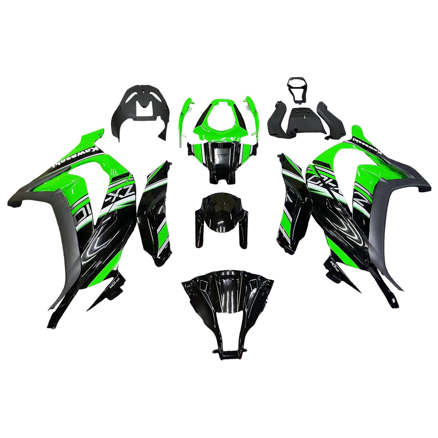 Amotopart Verkleidungsset für Kawasaki ZX10R 2011–2015, Karosserie, Kunststoff, ABS