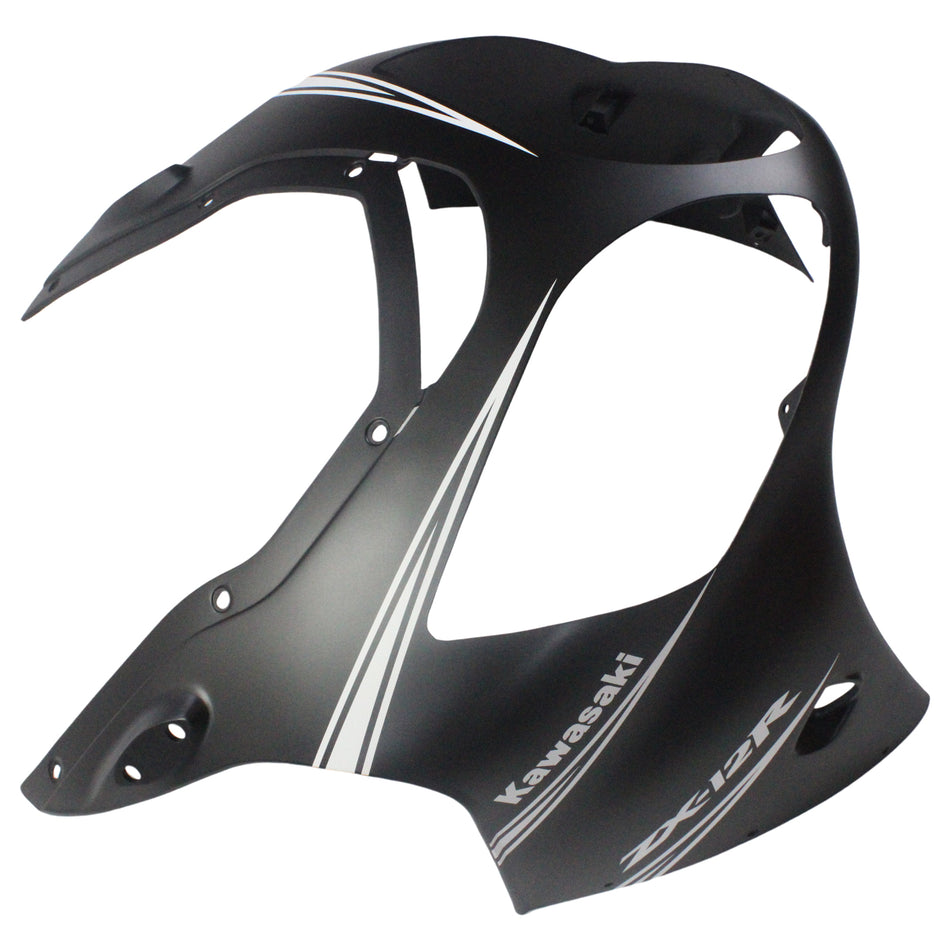 Amotopart Kawasaki 2000-2001 ZX12R Kit Craignant Noir Mix Blanc