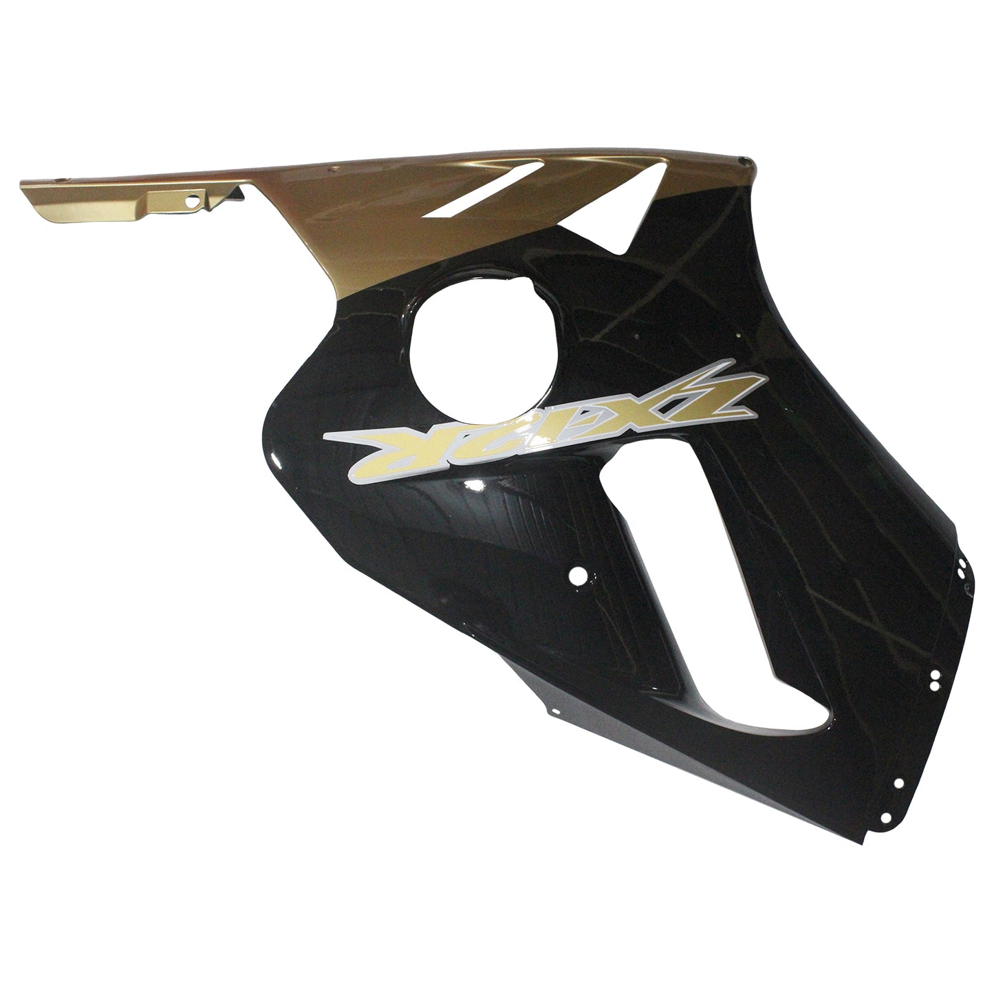 Amotopart 2002-2005 Kawasaki ZX12R Verkleidung G-Black & Gold Kit