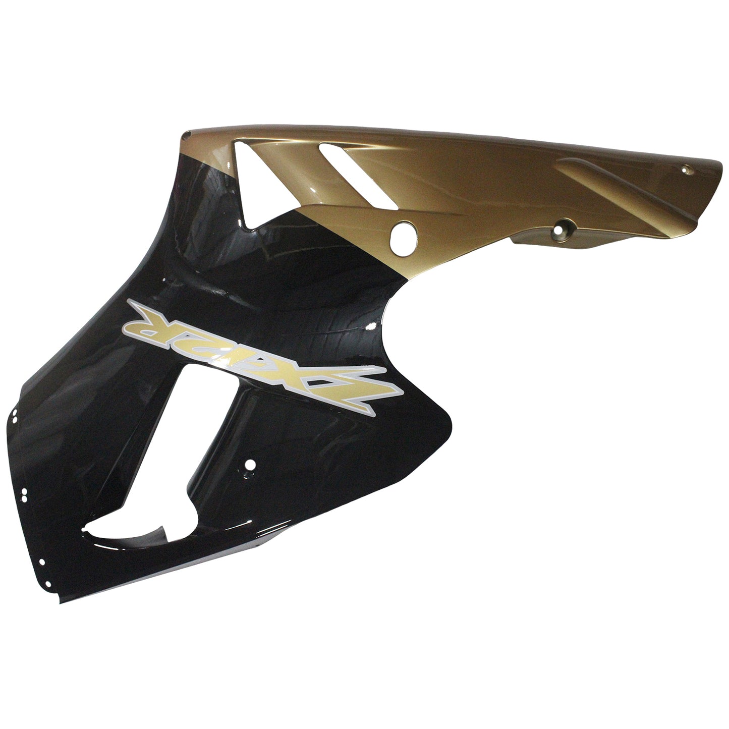 Amotopart 2002-2005 Kawasaki ZX12R Verkleidung G-Black & Gold Kit