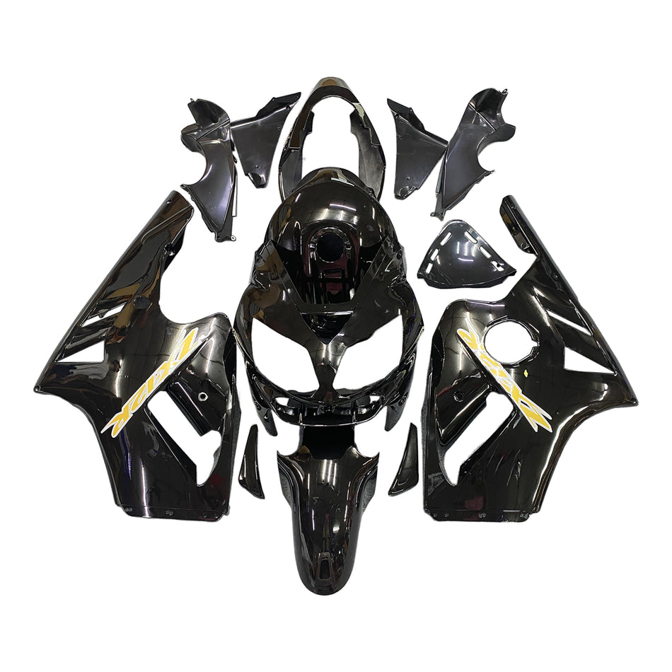 Amotopart 2002-2005 Kawasaki ZX12R Verkleidung Black Kit