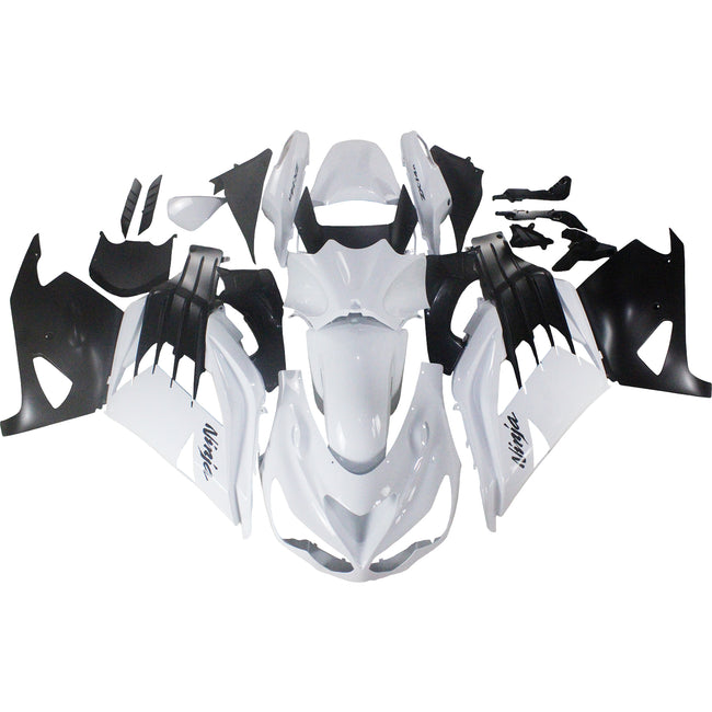 Amotopart Kawasaki ZX14R ZZR1400 2012-2022 White Fearing Kit