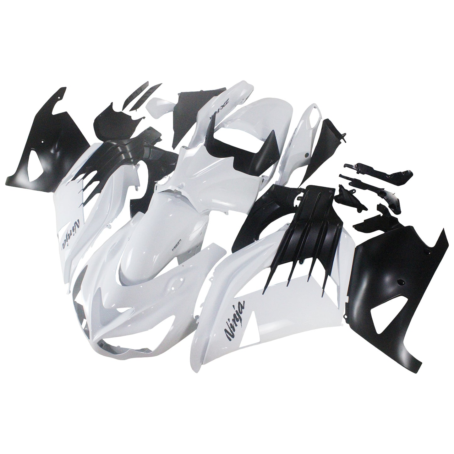 Amotopart Kawasaki ZX14R ZZR1400 2012-2022 White Fearing Kit