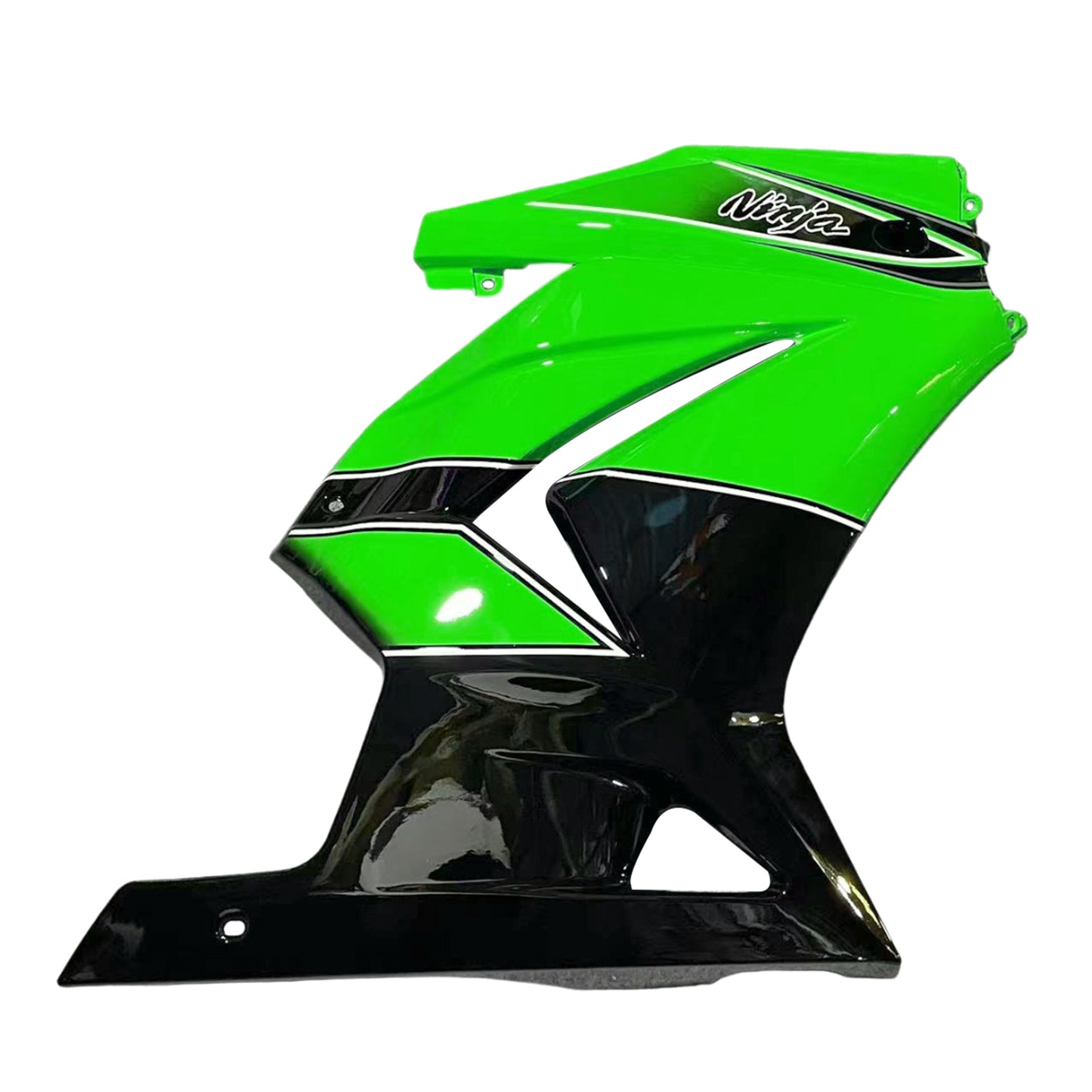 Amotopart 2008-2010 Kawasaki ZX250 Verkleidung Green & Black Kit