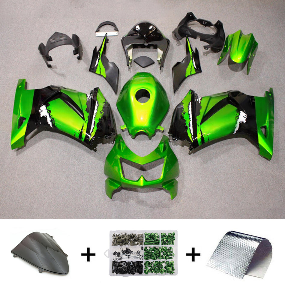 Verkleidungssatz aus ABS-Kunststoff, passend für Kawasaki EX250 Ninja250R 2008-2012