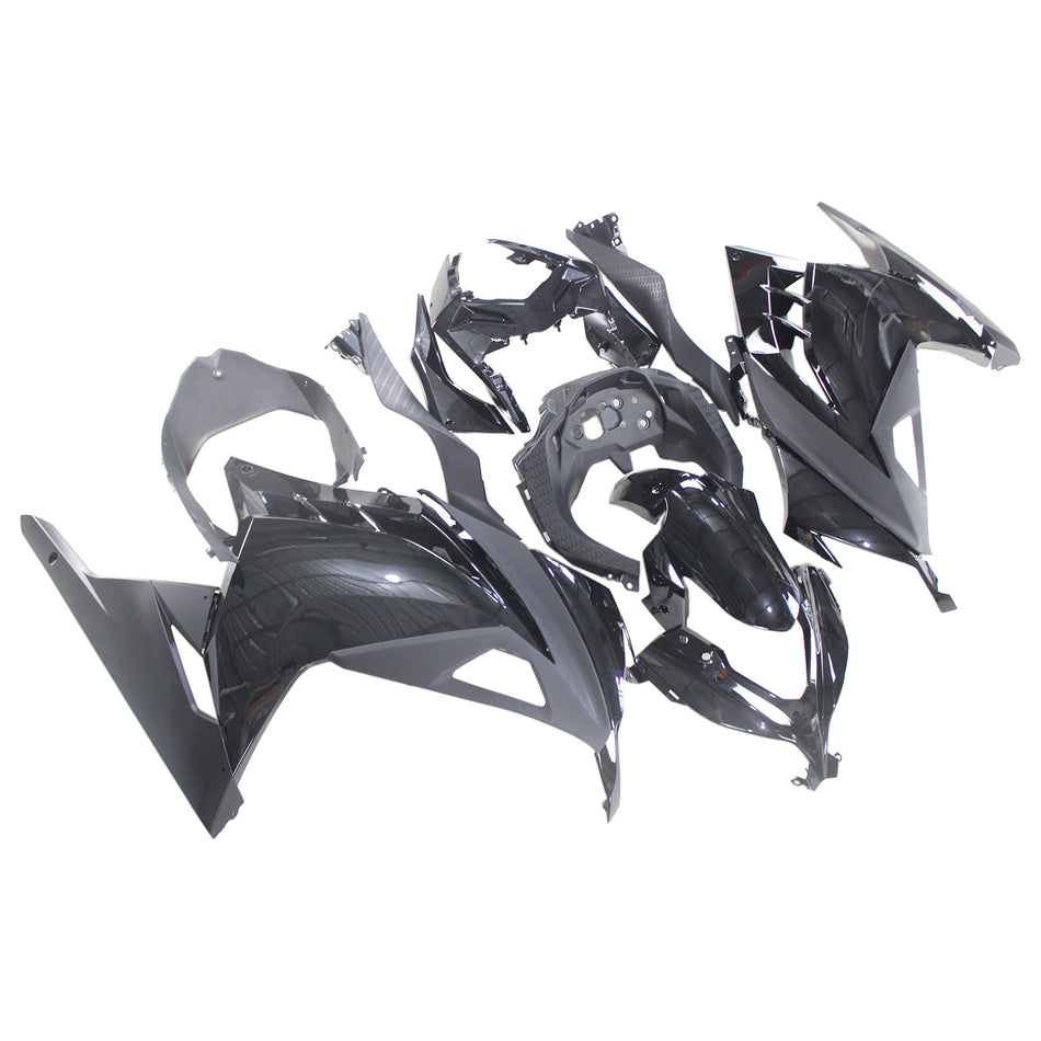 Amotopart Kawasaki 2013-2017 EX300/Ninja300 Schwarzverkleidungskit