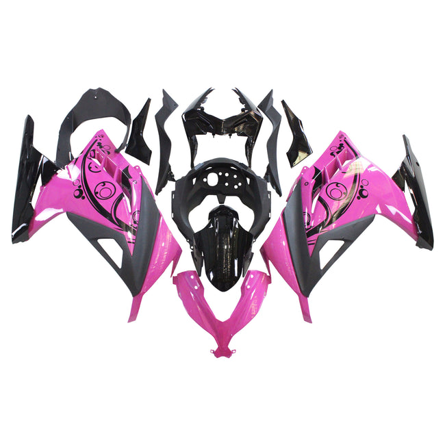 Amotopart Kawasaki 2013-2017 EX300/Ninja300 Black Pink Fairing Kit