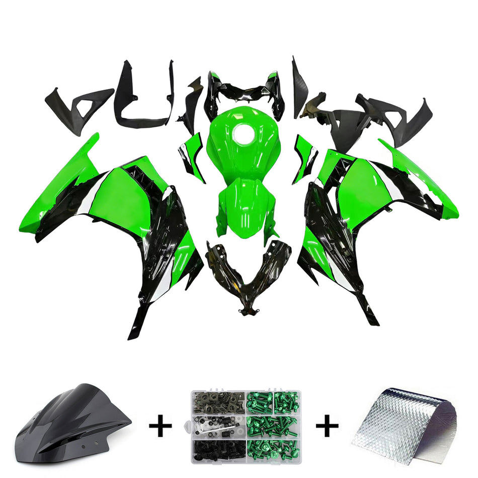 Amotopart Verkleidungsset für Kawasaki EX300/Ninja300 2013–2017, Karosserie, Kunststoff, ABS
