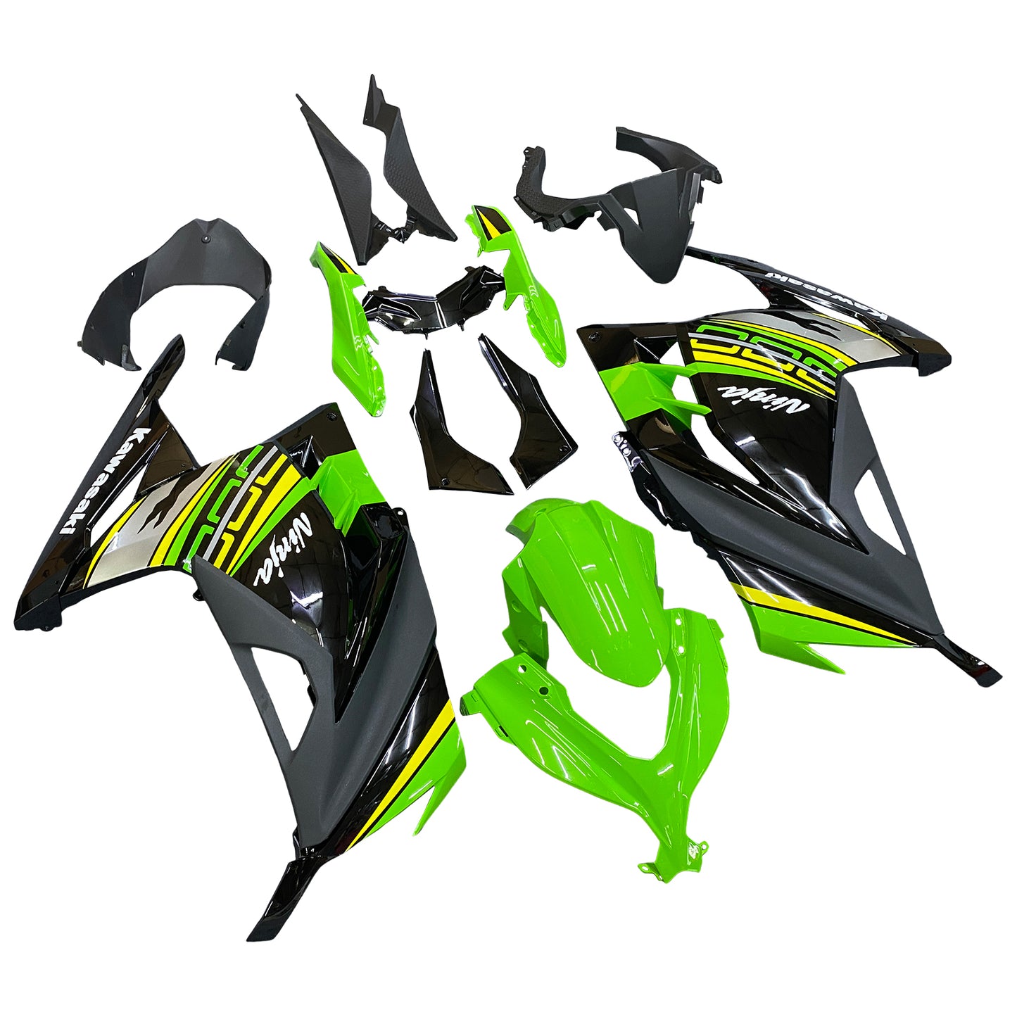 Amotopart Verkleidungsset für Kawasaki EX300/Ninja300 2013–2017, Karosserie, Kunststoff, ABS