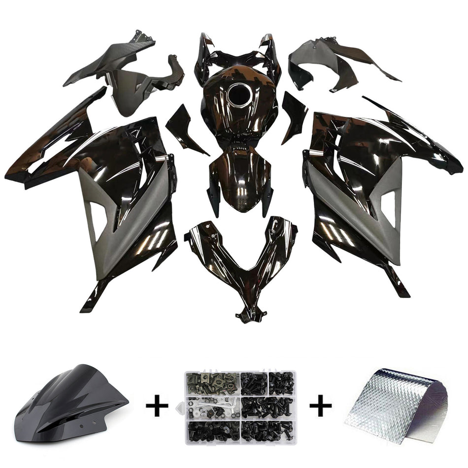 Amotopart Verkleidungsset für Kawasaki EX300/Ninja300 2013–2017, Karosserie, Kunststoff, ABS