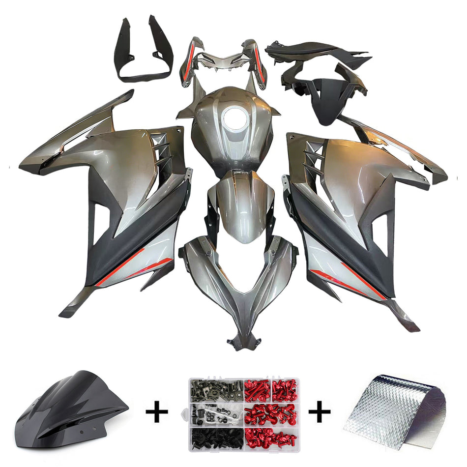 Amotopart Verkleidungsset für Kawasaki EX300/Ninja300 2013–2017, Karosserie, Kunststoff, ABS
