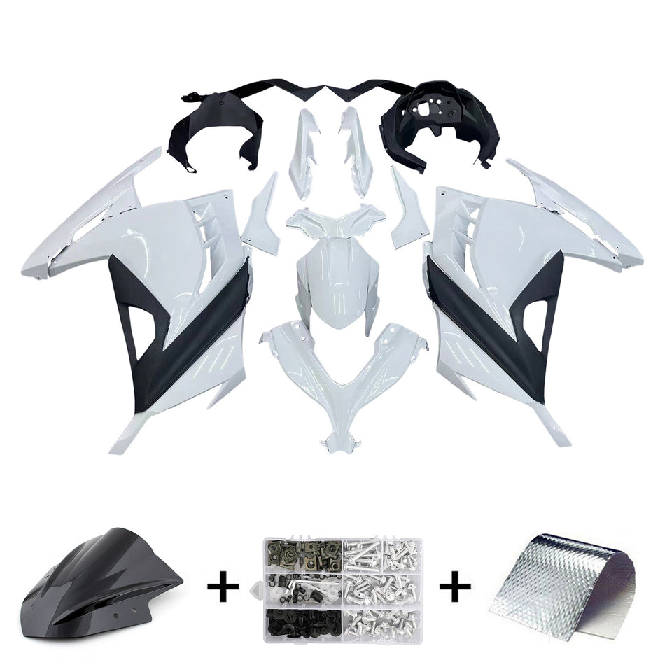 Amotopart Verkleidungsset für Kawasaki EX300/Ninja300 2013–2017, Karosserie, Kunststoff, ABS