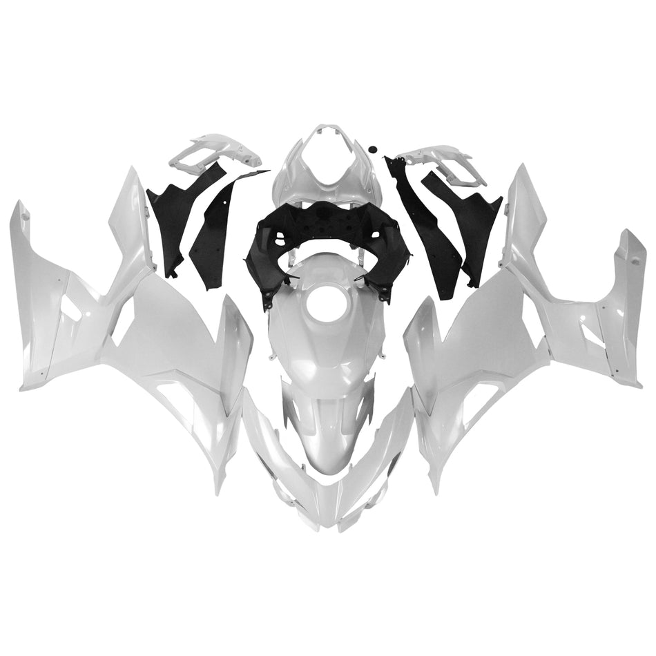 Amotopart Kawasaki Ex400/Ninja400 2018-2020 Kit de peur blanc