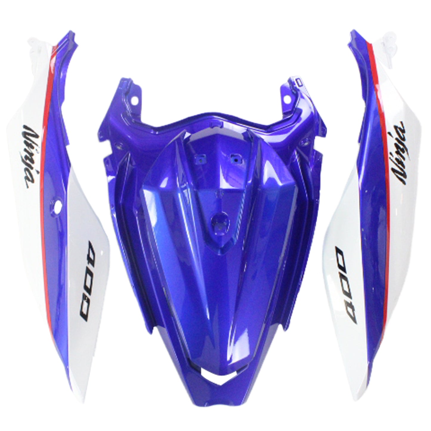 Amotopart Kawasaki EX400/Ninja400 2018-2020 Glossy Blue White Fairing Kit