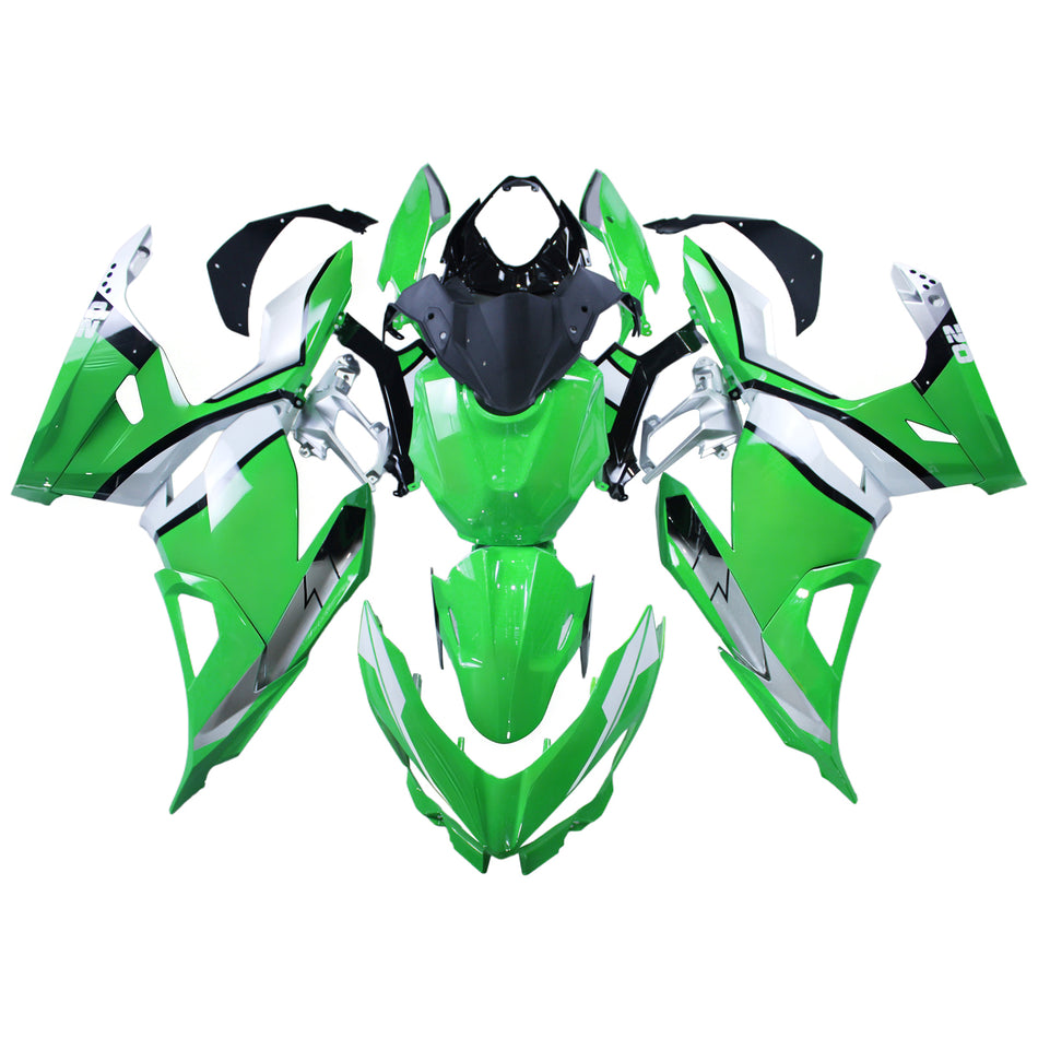 Amotopart Verkleidungsset für Kawasaki EX400 Ninja400 2018–2023, Karosserie, Kunststoff, ABS