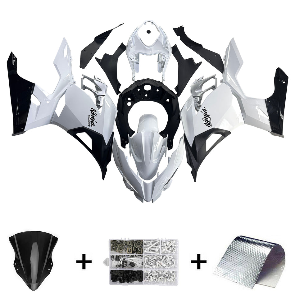 Amotopart Verkleidungsset für Kawasaki EX400 Ninja400 2018-2023, Karosserie, Kunststoff, ABS