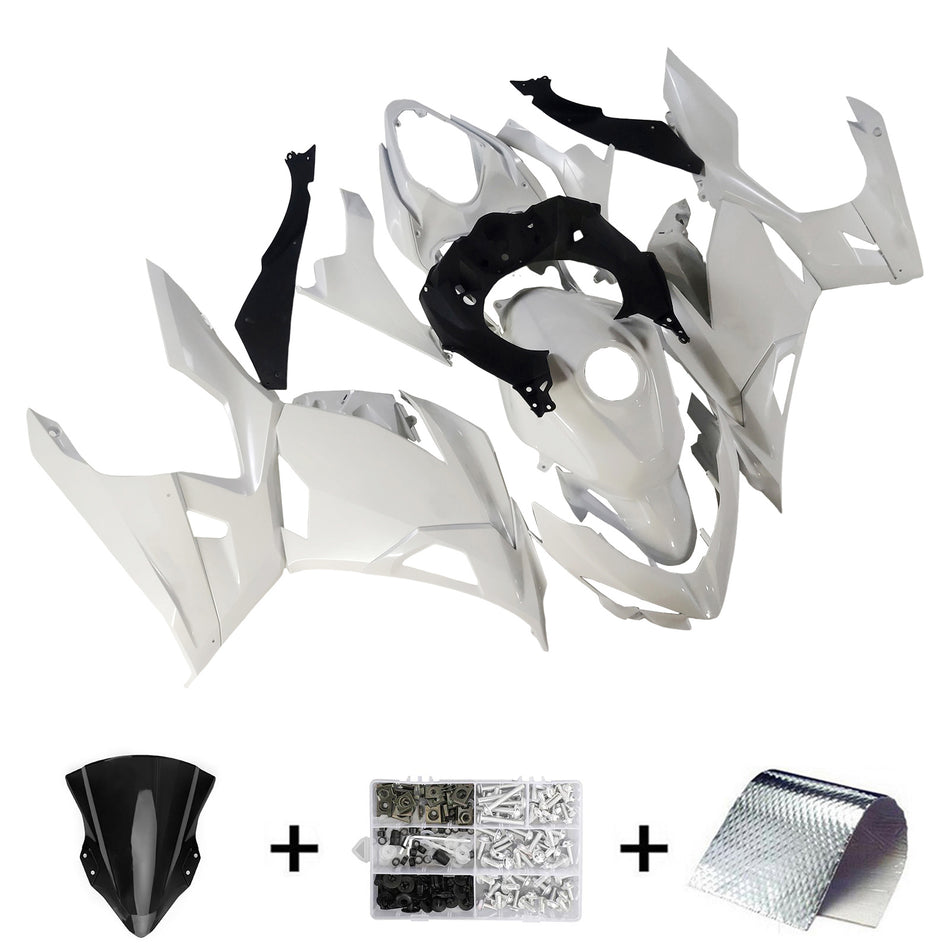Amotopart Verkleidungsset für Kawasaki EX400 Ninja400 2018–2023, Karosserie, Kunststoff, ABS