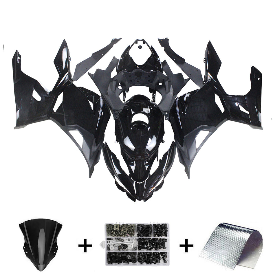 Amotopart Verkleidungsset für Kawasaki EX400 Ninja400 2018–2023, Karosserie, Kunststoff, ABS