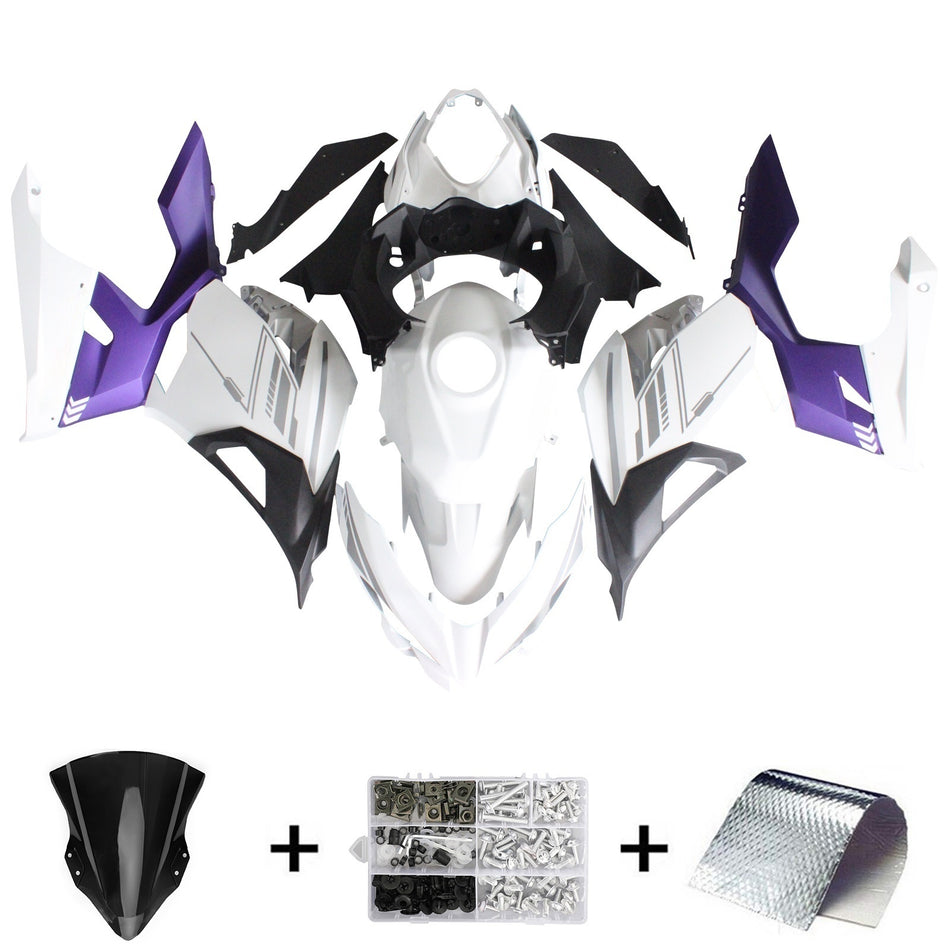 Amotopart Verkleidungsset für Kawasaki EX400/Ninja400 2018–2023, Karosserie, Kunststoff, ABS