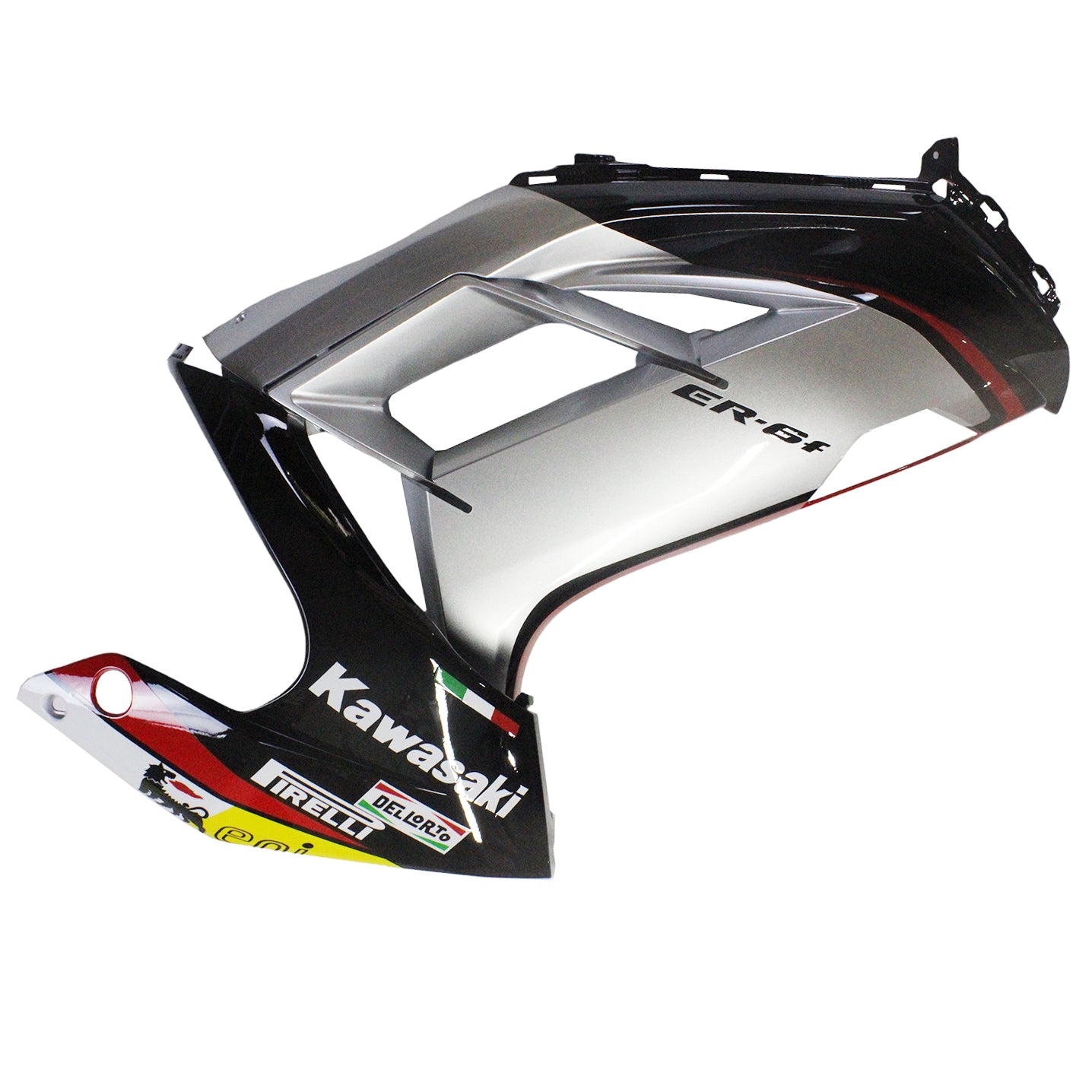 Amotopart 2012-2016 Kawasaki Ninja 650 Sliver Schwarzer Multi-Farbverkleidungskit