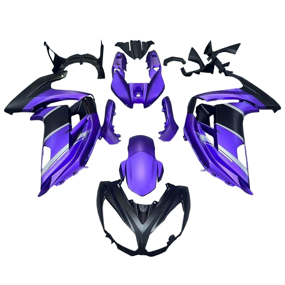 Amotopart Verkleidungsset für Kawasaki ER6F/Ninja650 2012–2016, Blau, Karosserie, Kunststoff, ABS