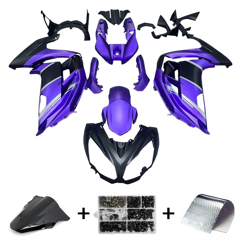 Amotopart Verkleidungsset für Kawasaki ER6F/Ninja650 2012–2016, Blau, Karosserie, Kunststoff, ABS