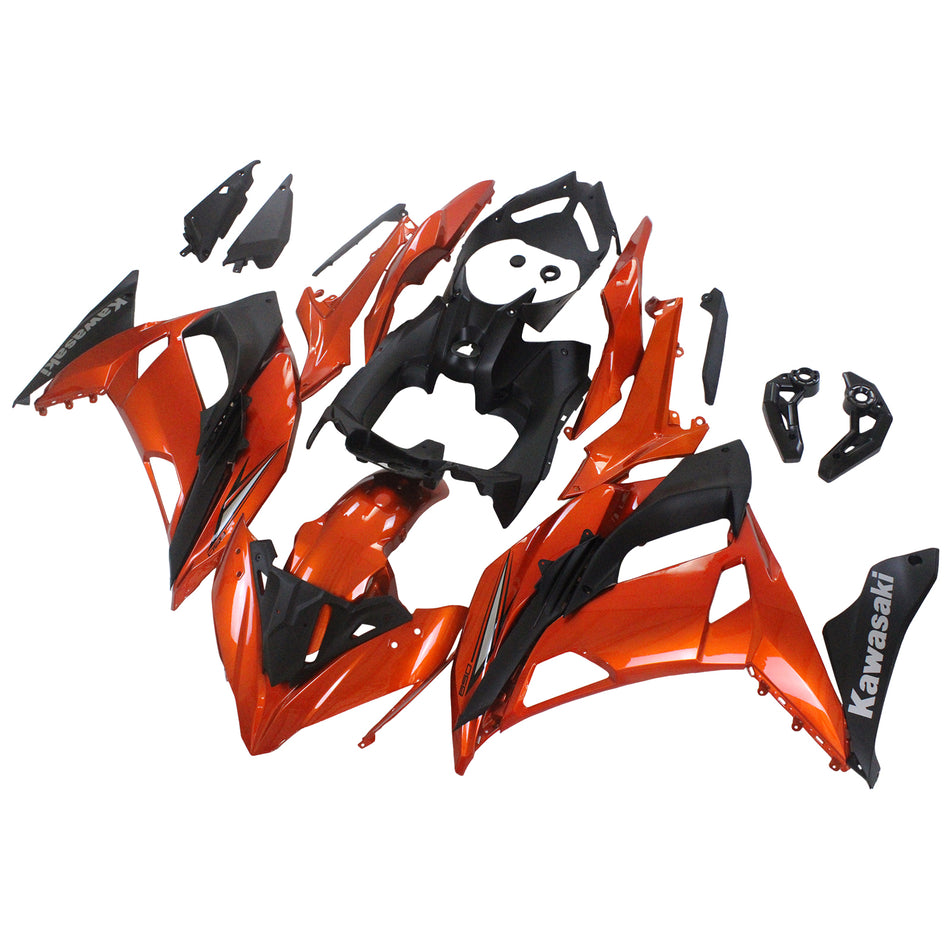 Amotopart Kawasaki ER6F/Ninja650r 2017-2019 Kit de Déclencheur Orange Brillant