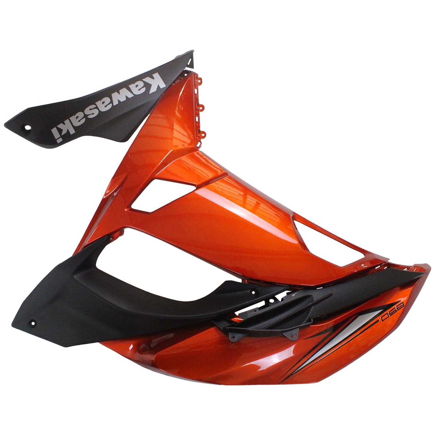 Amotopart Kawasaki ER6F/Ninja650r 2017-2019 Glossy Orange Abzugskit