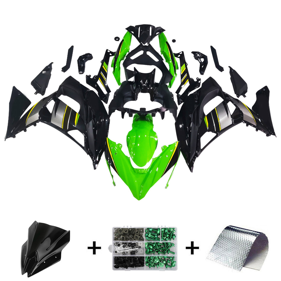 Amotopart Verkleidungsset für Kawasaki ER6F/Ninja650R 2017–2019, Karosserie, Kunststoff, ABS