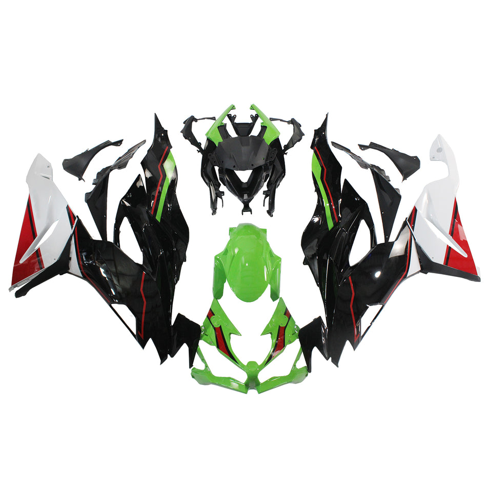 Amotopart Verkleidungsset für Kawasaki ZX6R 2019–2023, Karosserie, Kunststoff, ABS